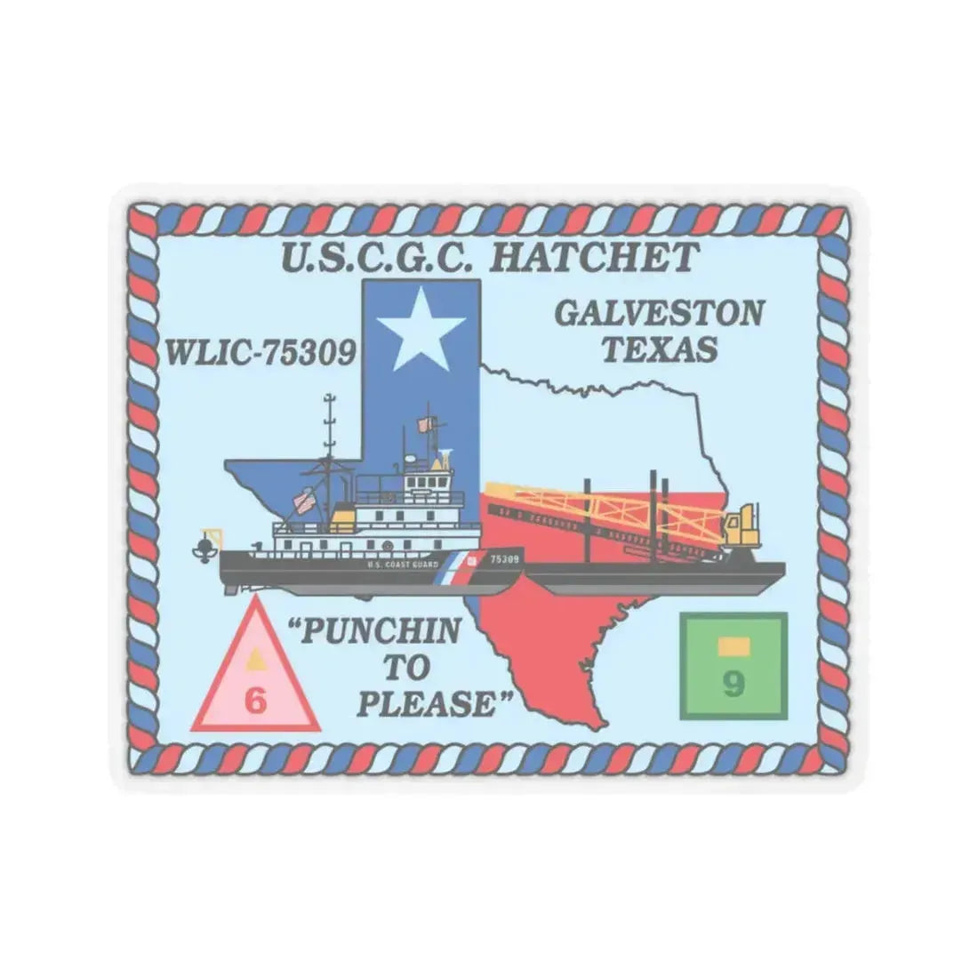 USCGC Hatchet WLIC 75309 (U.S. Coast Guard) STICKER Vinyl Kiss-Cut Decal - The Sticker Space