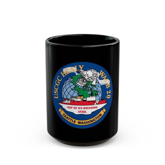 USCGC Healy WAGB 20 Seattle Wash (U.S. Coast Guard) Black Coffee Mug-15oz-The Sticker Space