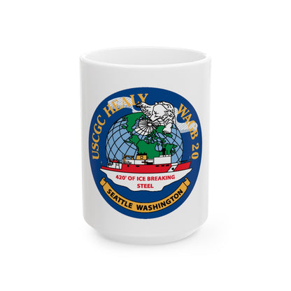 USCGC Healy WAGB 20 Seattle Wash (U.S. Coast Guard) White Coffee Mug-15oz-The Sticker Space