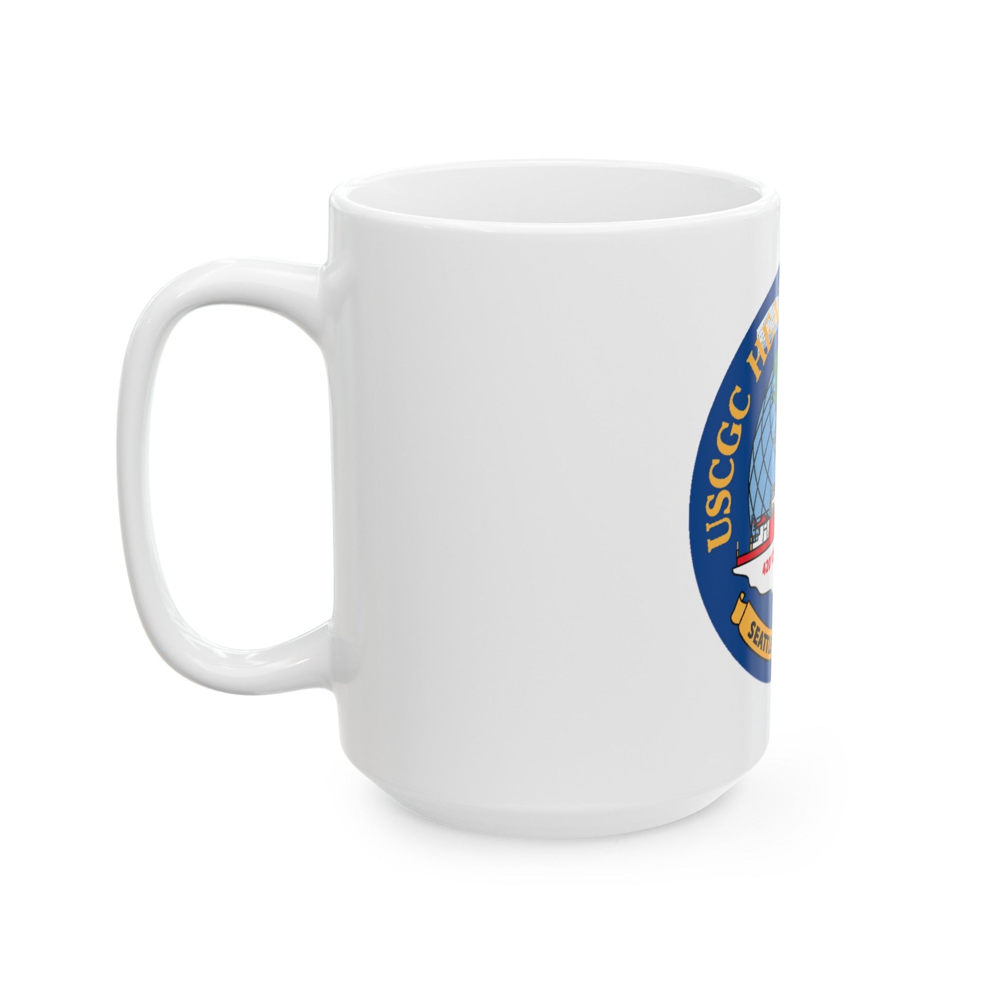 USCGC Healy WAGB 20 Seattle Wash (U.S. Coast Guard) White Coffee Mug-The Sticker Space