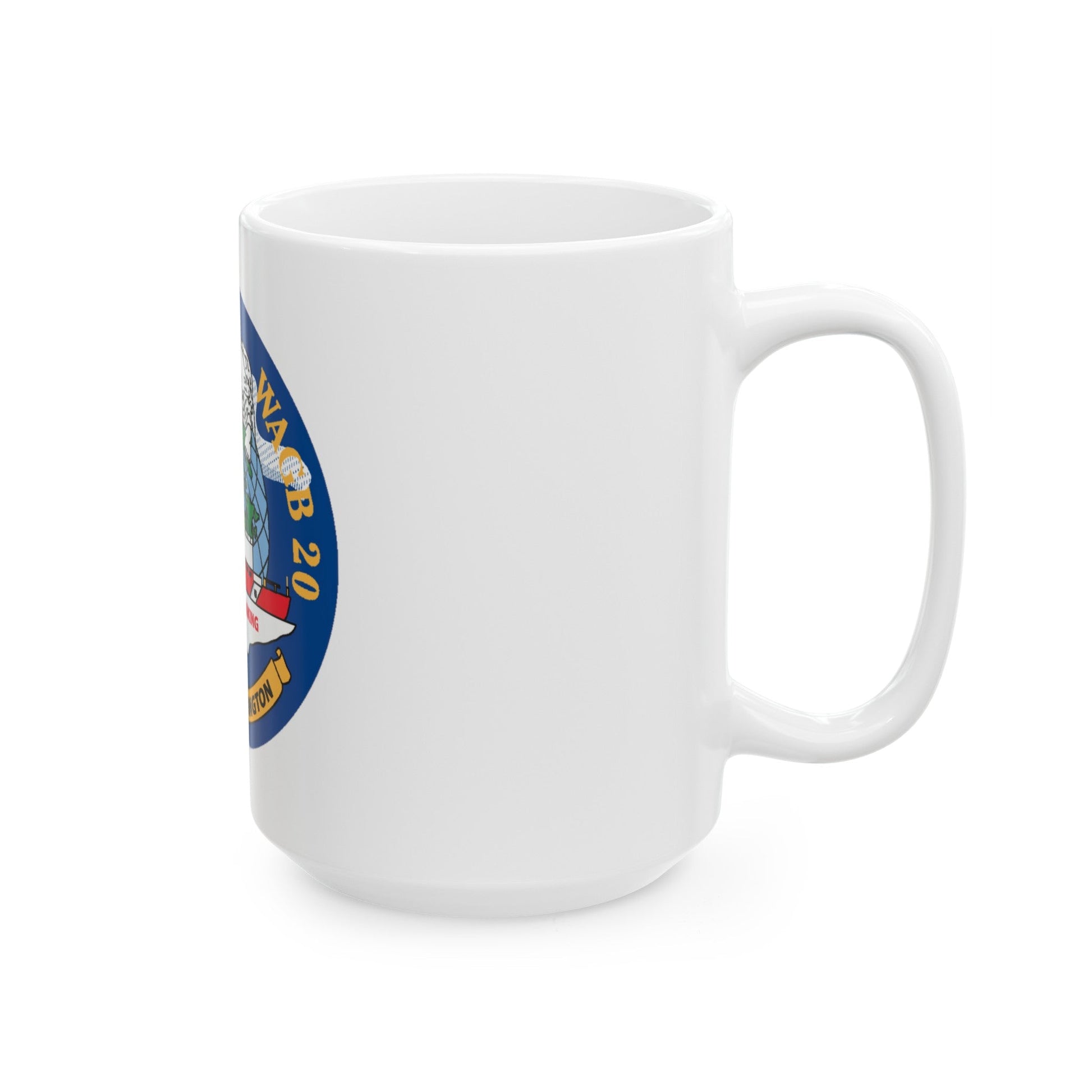 USCGC Healy WAGB 20 Seattle Wash (U.S. Coast Guard) White Coffee Mug-The Sticker Space