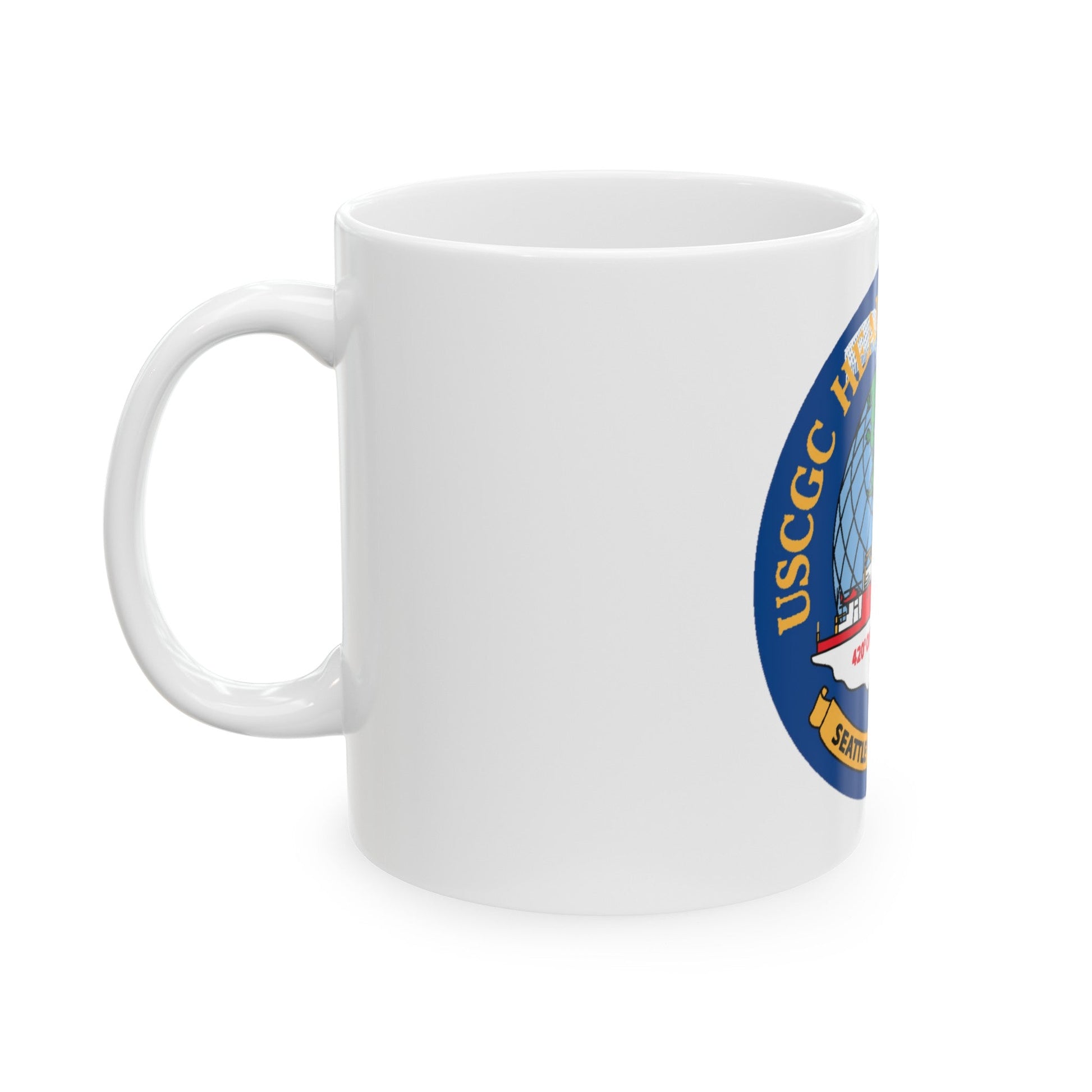 USCGC Healy WAGB 20 Seattle Wash (U.S. Coast Guard) White Coffee Mug-The Sticker Space