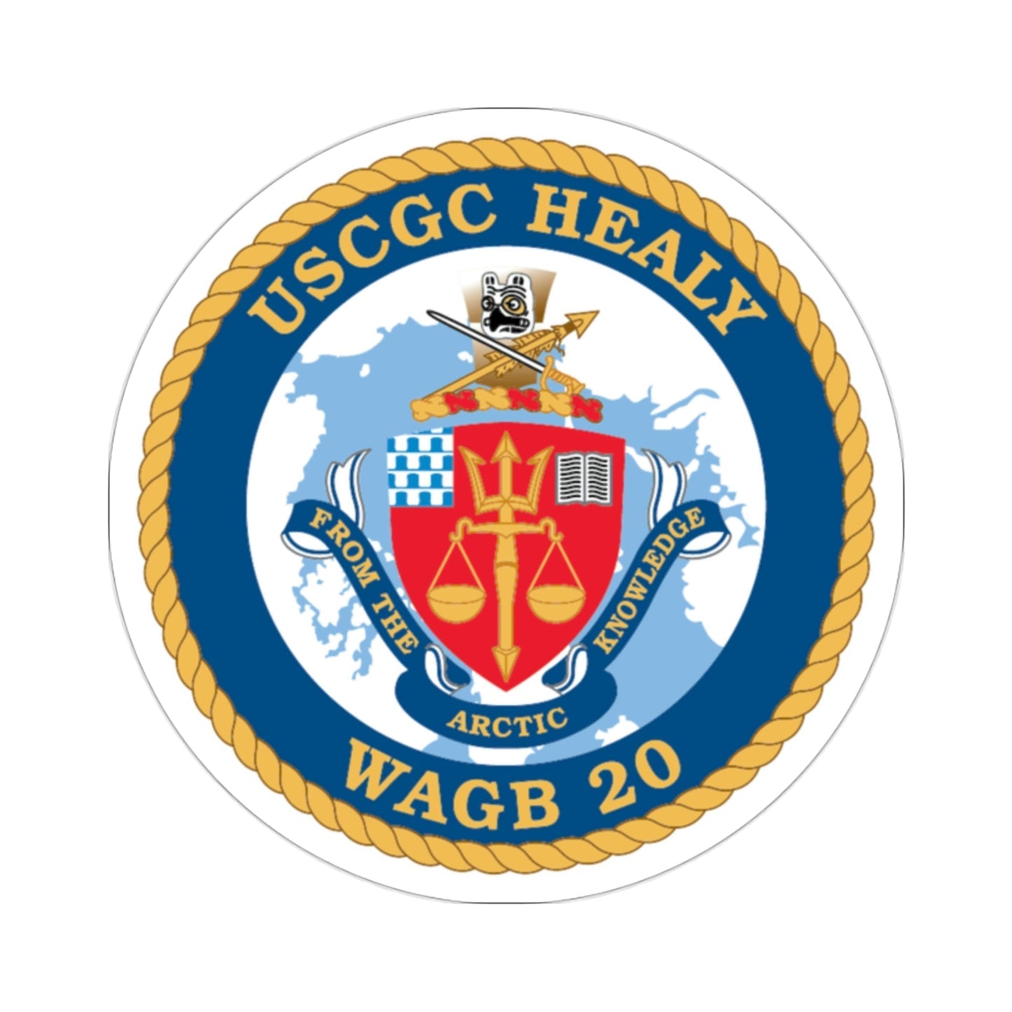 USCGC Healy WAGB 20 (U.S. Coast Guard) STICKER Vinyl Die-Cut Decal-2 Inch-The Sticker Space