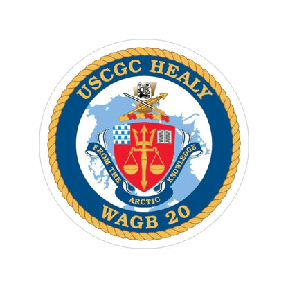 USCGC Healy WAGB 20 (U.S. Coast Guard) Transparent STICKER Die-Cut Vinyl Decal 4 Inch - The Sticker Space
