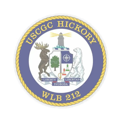 USCGC Hickory WLB 212 (U.S. Coast Guard) STICKER Vinyl Kiss-Cut Decal 4 Inch Transparent - The Sticker Space