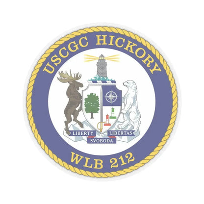 USCGC Hickory WLB 212 (U.S. Coast Guard) STICKER Vinyl Kiss-Cut Decal 6 Inch Transparent - The Sticker Space