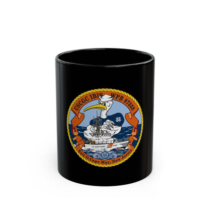 USCGC IBIS (U.S. Coast Guard) Black Coffee Mug-11oz-The Sticker Space