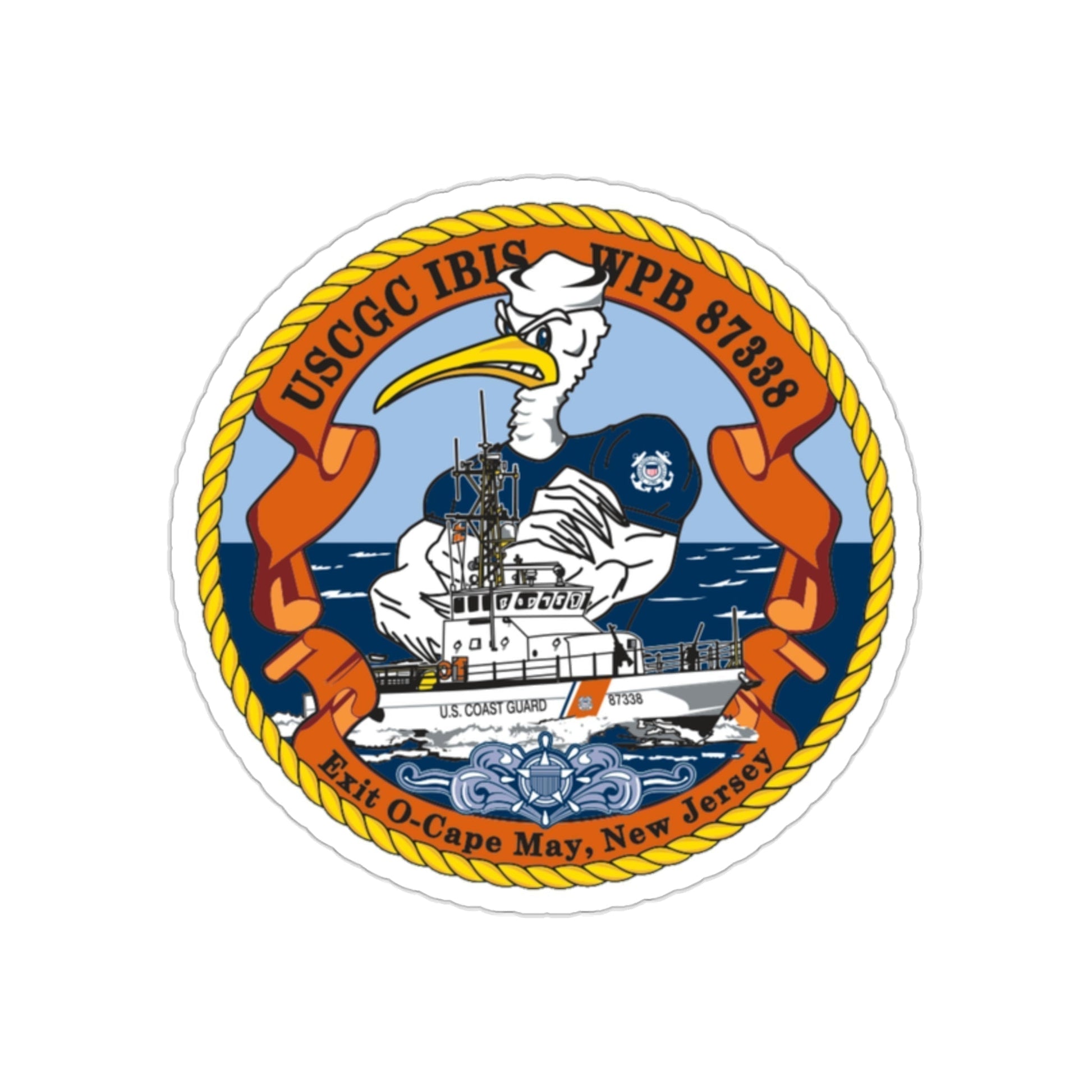 USCGC IBIS (U.S. Coast Guard) STICKER Vinyl Die-Cut Decal-2 Inch-The Sticker Space