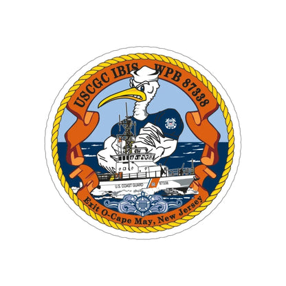 USCGC IBIS (U.S. Coast Guard) STICKER Vinyl Die-Cut Decal 5 Inch - The Sticker Space