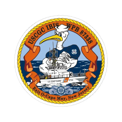 USCGC IBIS (U.S. Coast Guard) STICKER Vinyl Kiss-Cut Decal 6 Inch White - The Sticker Space