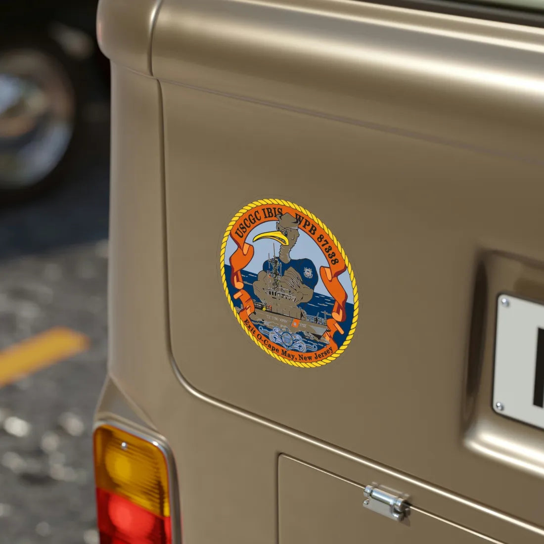 USCGC IBIS (U.S. Coast Guard) Transparent STICKER Die-Cut Vinyl Decal - The Sticker Space