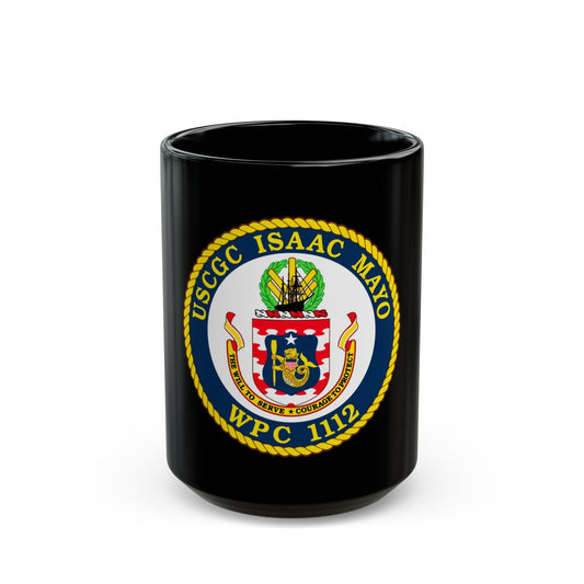 USCGC Isaac Mayo WPC 1112 (U.S. Coast Guard) Black Coffee Mug-15oz-The Sticker Space