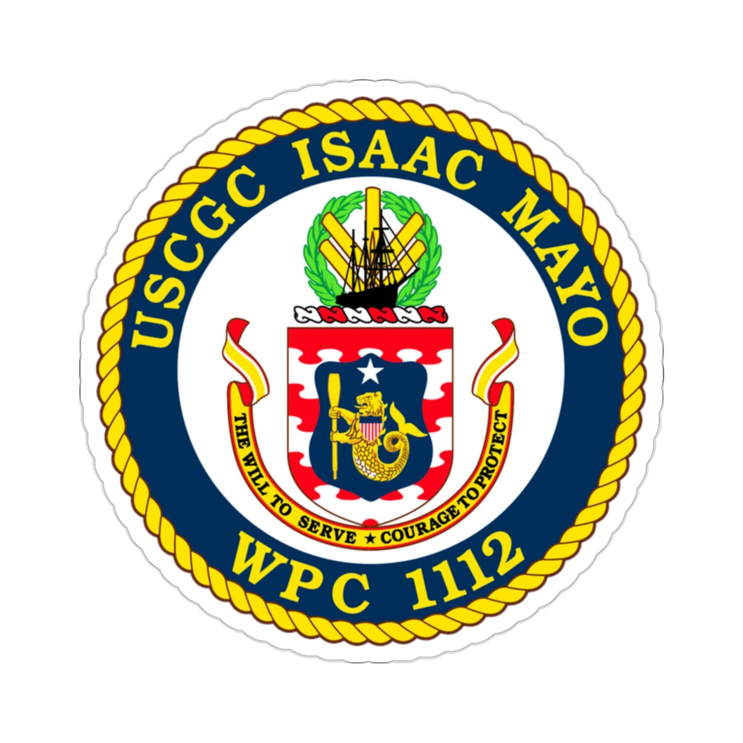 USCGC Isaac Mayo WPC 1112 (U.S. Coast Guard) STICKER Vinyl Die-Cut Decal-2 Inch-The Sticker Space