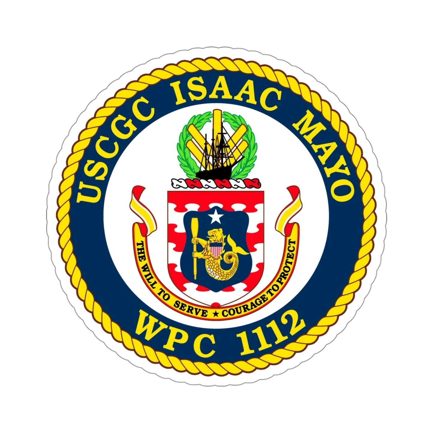 USCGC Isaac Mayo WPC 1112 (U.S. Coast Guard) STICKER Vinyl Die-Cut Decal-4 Inch-The Sticker Space