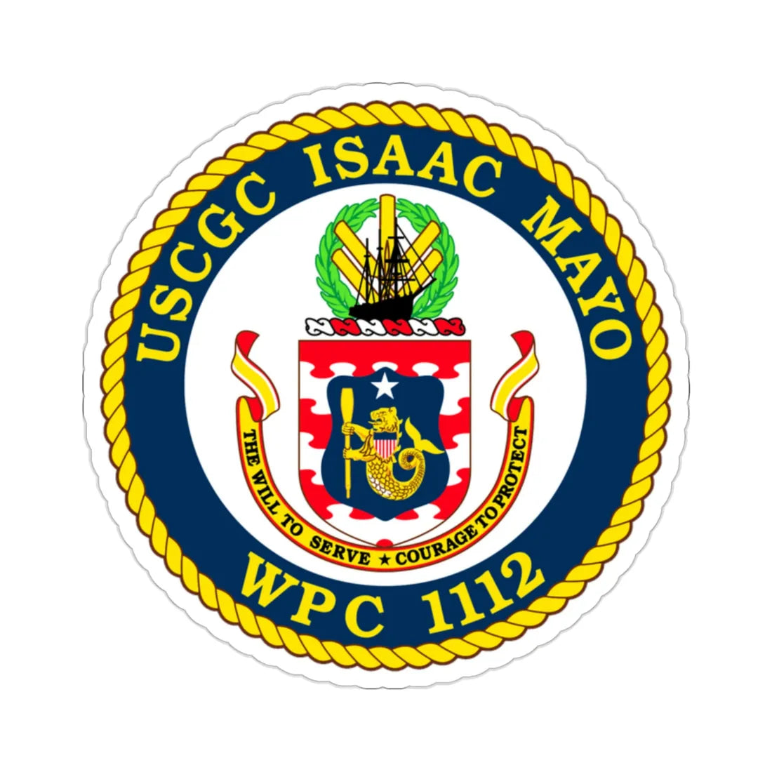 USCGC Isaac Mayo WPC 1112 (U.S. Coast Guard) STICKER Vinyl Die-Cut Decal 2 Inch - The Sticker Space