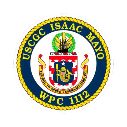 USCGC Isaac Mayo WPC 1112 (U.S. Coast Guard) STICKER Vinyl Kiss-Cut Decal 2 Inch White - The Sticker Space