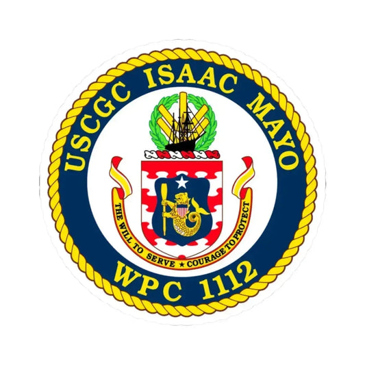 USCGC Isaac Mayo WPC 1112 (U.S. Coast Guard) STICKER Vinyl Kiss-Cut Decal 2 Inch White - The Sticker Space
