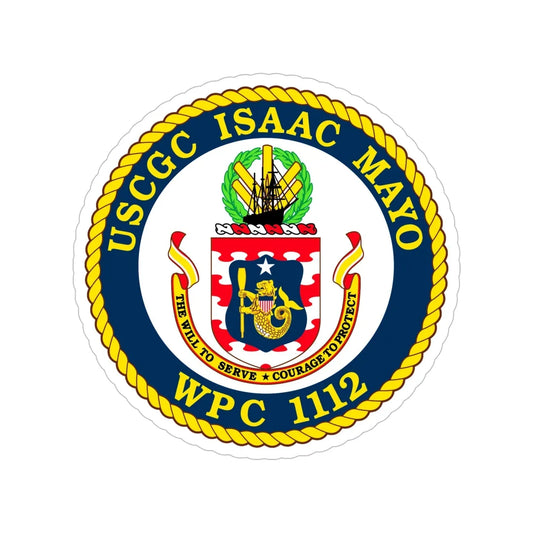 USCGC Isaac Mayo WPC 1112 (U.S. Coast Guard) Transparent STICKER Die-Cut Vinyl Decal 6 Inch - The Sticker Space