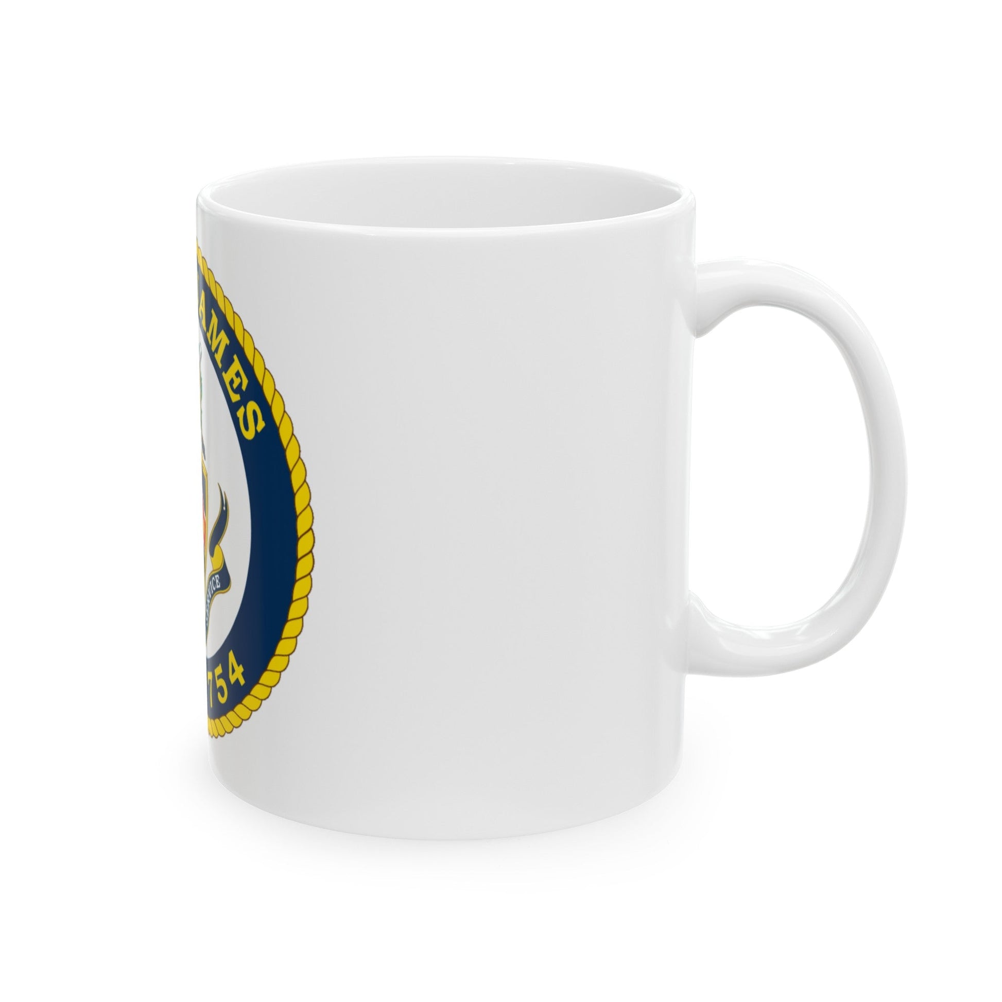 USCGC James WMSL 754 (U.S. Coast Guard) White Coffee Mug-The Sticker Space