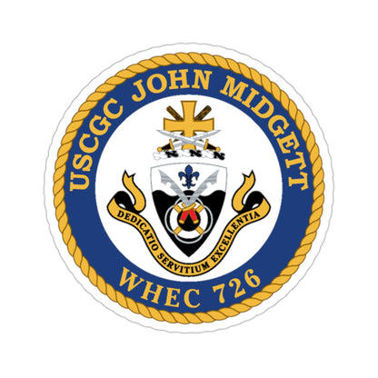 USCGC John Midgett WHEC 726 (U.S. Coast Guard) STICKER Vinyl Die-Cut Decal-2 Inch-The Sticker Space