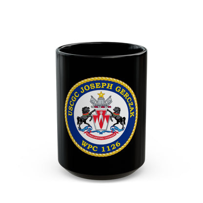 USCGC JOSEPH GERCZAK WPC 1126 (U.S. Coast Guard) Black Coffee Mug-15oz-The Sticker Space