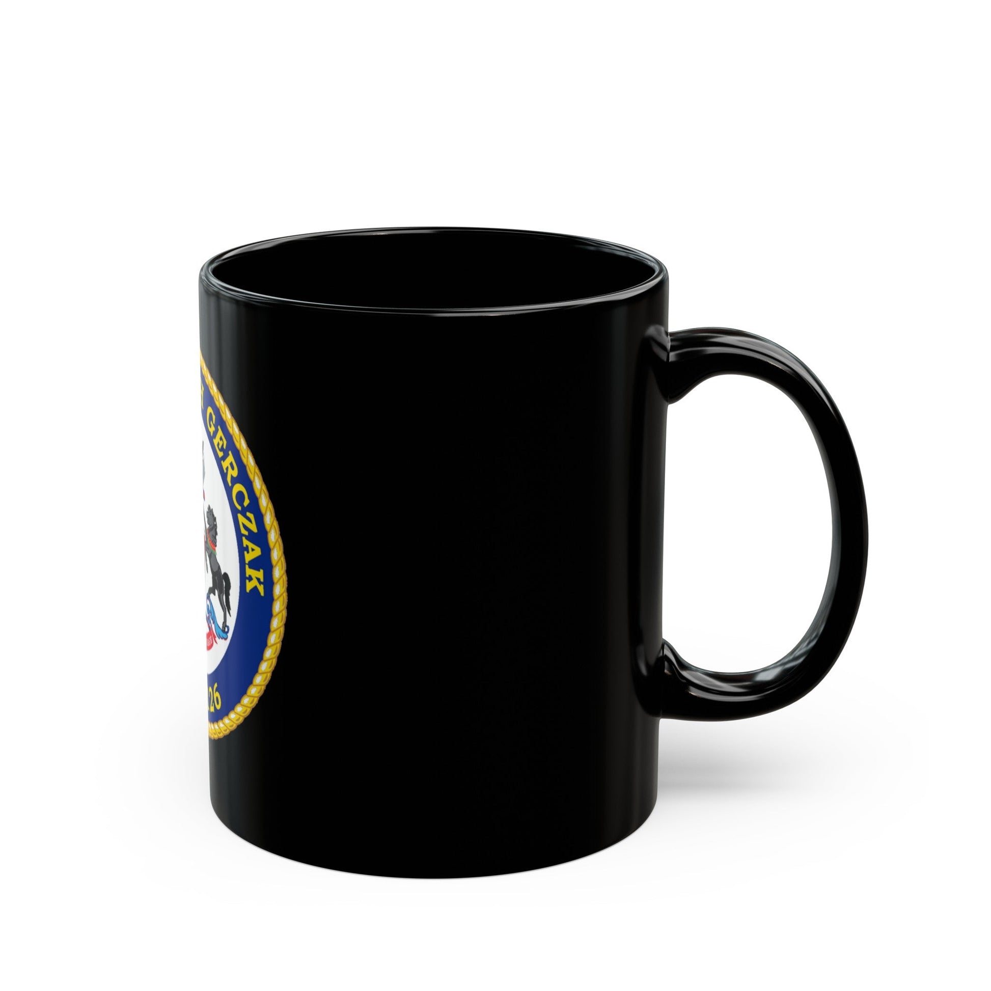 USCGC JOSEPH GERCZAK WPC 1126 (U.S. Coast Guard) Black Coffee Mug-The Sticker Space