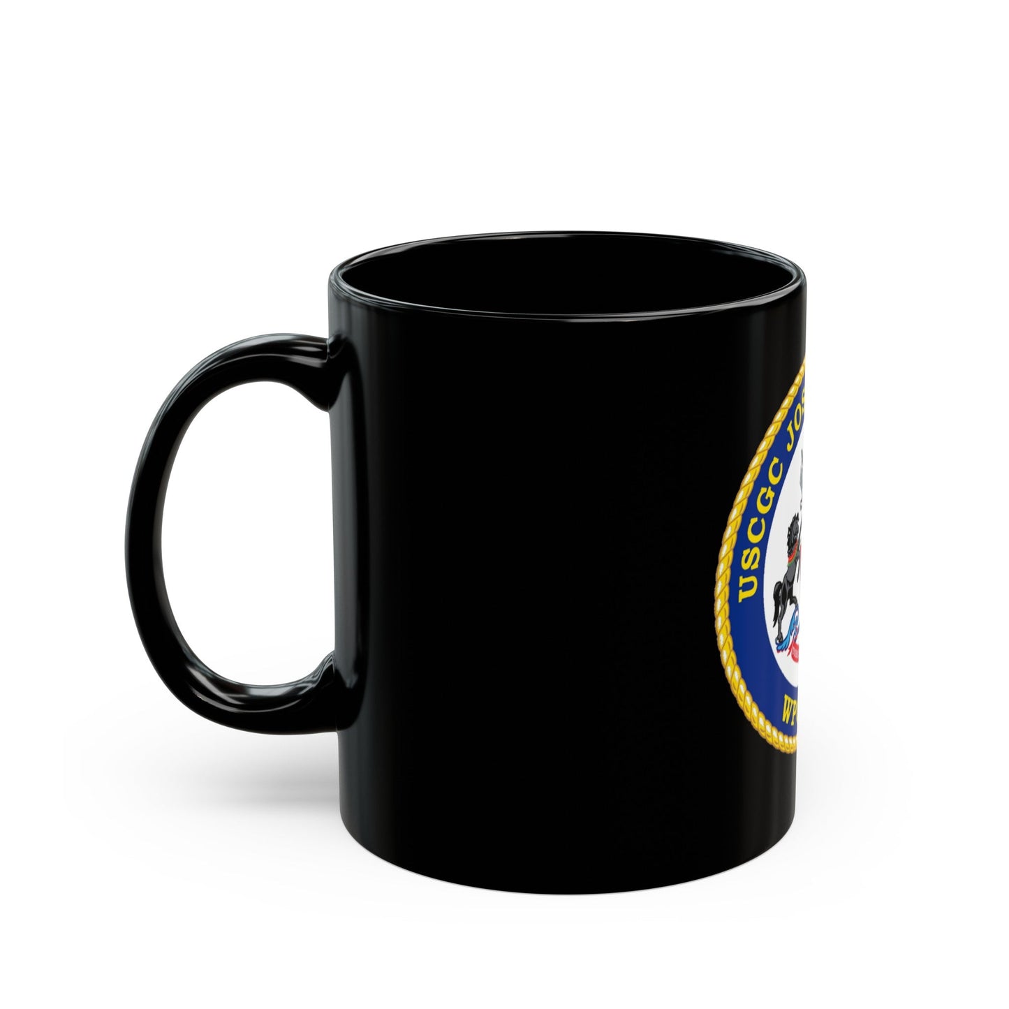 USCGC JOSEPH GERCZAK WPC 1126 (U.S. Coast Guard) Black Coffee Mug-The Sticker Space