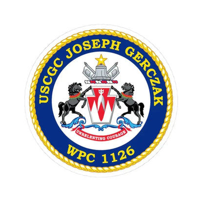 USCGC JOSEPH GERCZAK WPC 1126 (U.S. Coast Guard) STICKER Vinyl Kiss-Cut Decal 3 Inch White - The Sticker Space