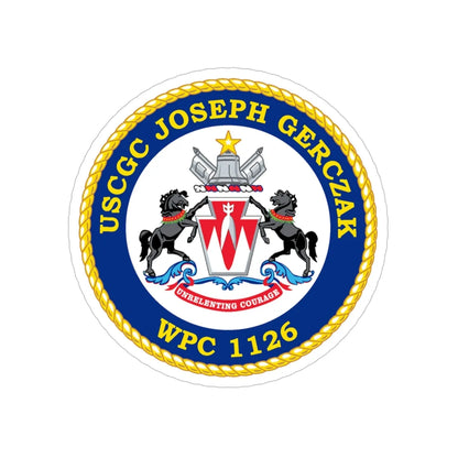 USCGC JOSEPH GERCZAK WPC 1126 (U.S. Coast Guard) Transparent STICKER Die-Cut Vinyl Decal 6 Inch - The Sticker Space