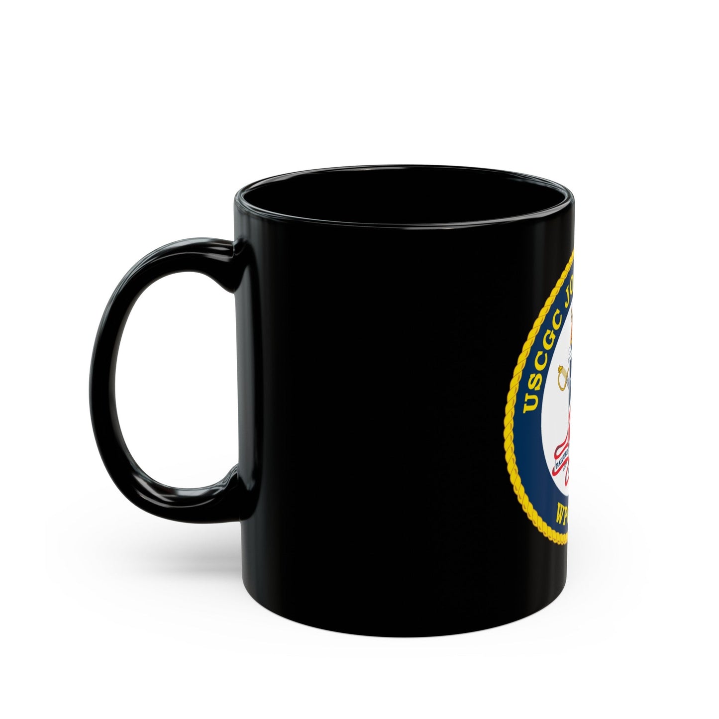 USCGC Joseph Napier WPC 115 (U.S. Coast Guard) Black Coffee Mug-The Sticker Space