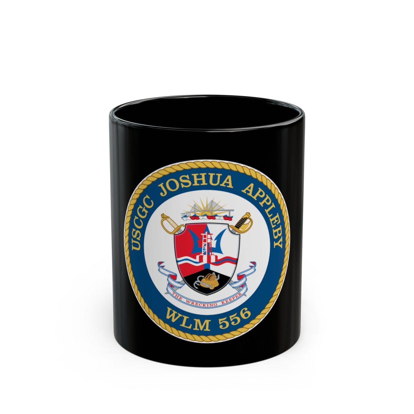 USCGC Joshua Appleby WLM 556 (U.S. Coast Guard) Black Coffee Mug-11oz-The Sticker Space