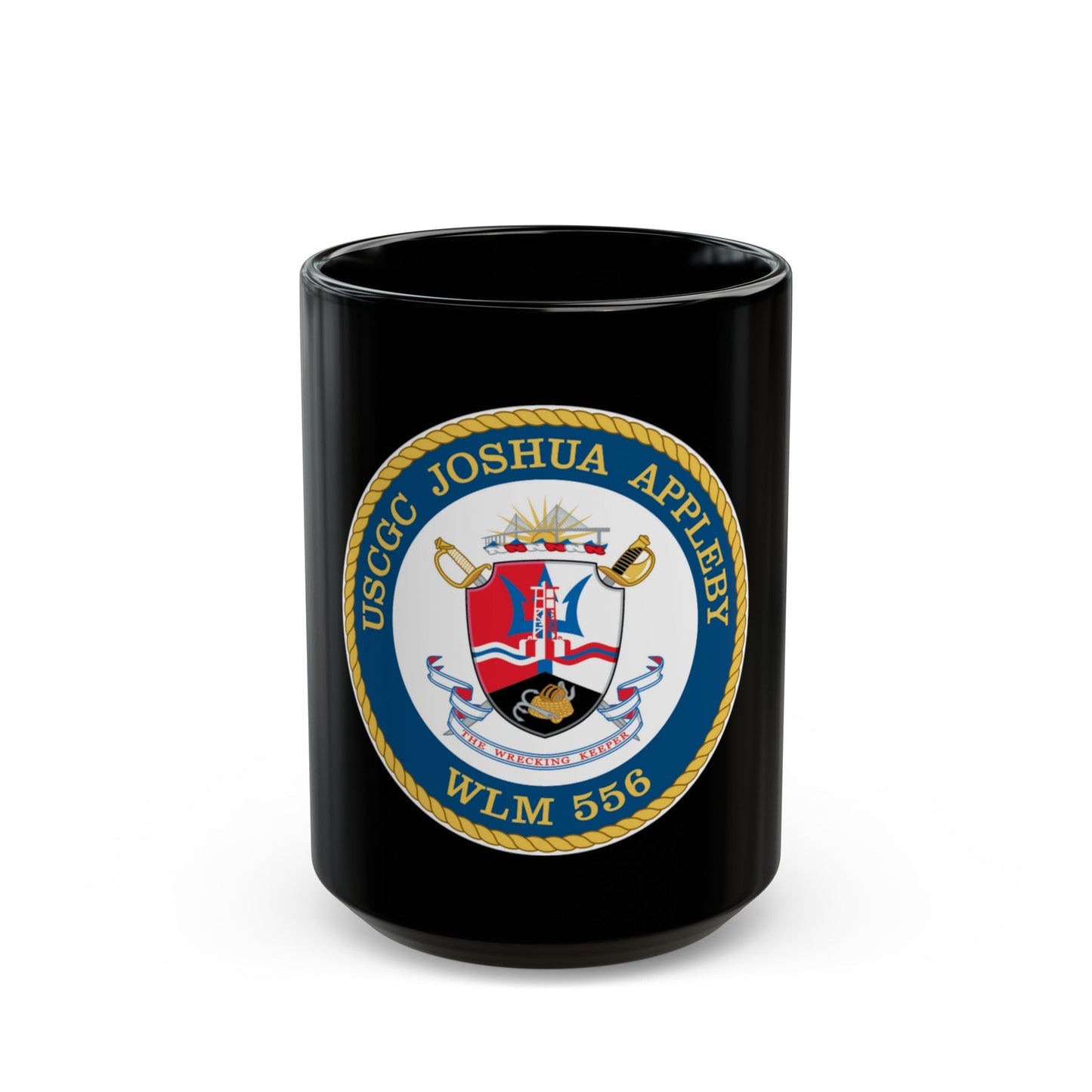 USCGC Joshua Appleby WLM 556 (U.S. Coast Guard) Black Coffee Mug-15oz-The Sticker Space