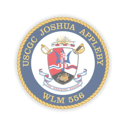 USCGC Joshua Appleby WLM 556 (U.S. Coast Guard) STICKER Vinyl Kiss-Cut Decal 2 Inch Transparent - The Sticker Space