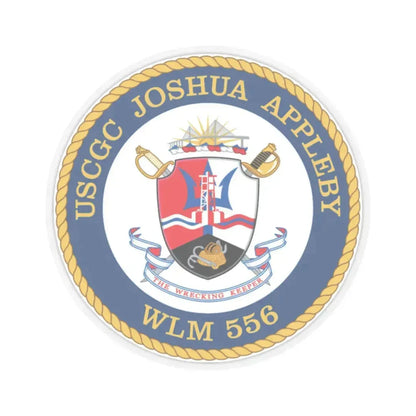 USCGC Joshua Appleby WLM 556 (U.S. Coast Guard) STICKER Vinyl Kiss-Cut Decal 2 Inch Transparent - The Sticker Space