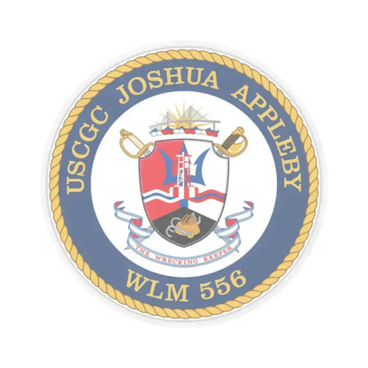 USCGC Joshua Appleby WLM 556 (U.S. Coast Guard) STICKER Vinyl Kiss-Cut Decal 3 Inch Transparent - The Sticker Space