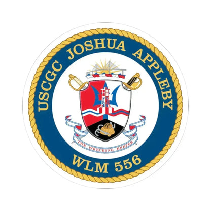USCGC Joshua Appleby WLM 556 (U.S. Coast Guard) STICKER Vinyl Kiss-Cut Decal 3 Inch White - The Sticker Space