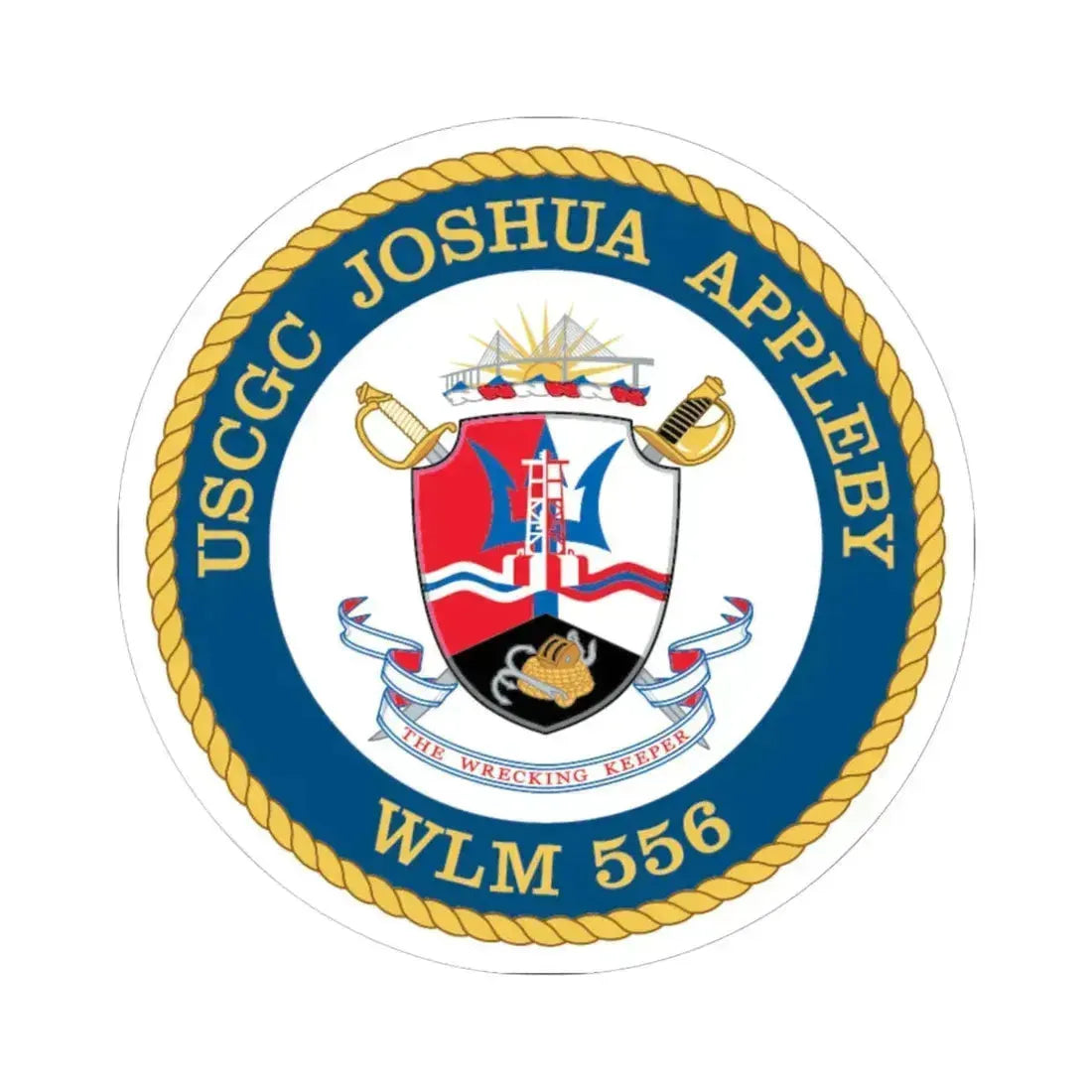 USCGC Joshua Appleby WLM 556 (U.S. Coast Guard) STICKER Vinyl Kiss-Cut Decal 6 Inch White - The Sticker Space