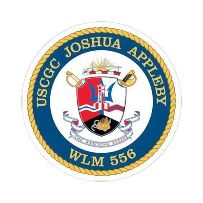 USCGC Joshua Appleby WLM 556 (U.S. Coast Guard) STICKER Vinyl Kiss-Cut Decal 6 Inch White - The Sticker Space