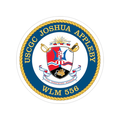 USCGC Joshua Appleby WLM 556 (U.S. Coast Guard) Transparent STICKER Die-Cut Vinyl Decal 3 Inch - The Sticker Space
