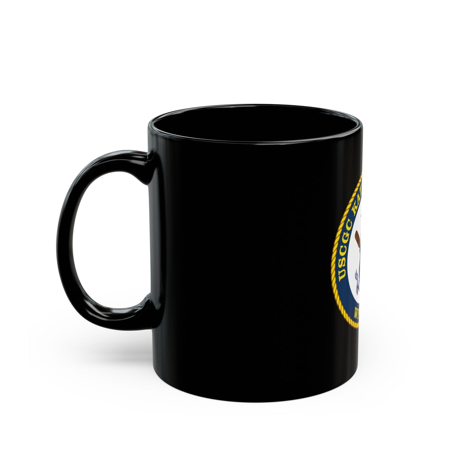 USCGC Kathleen Moore (U.S. Coast Guard) Black Coffee Mug-The Sticker Space