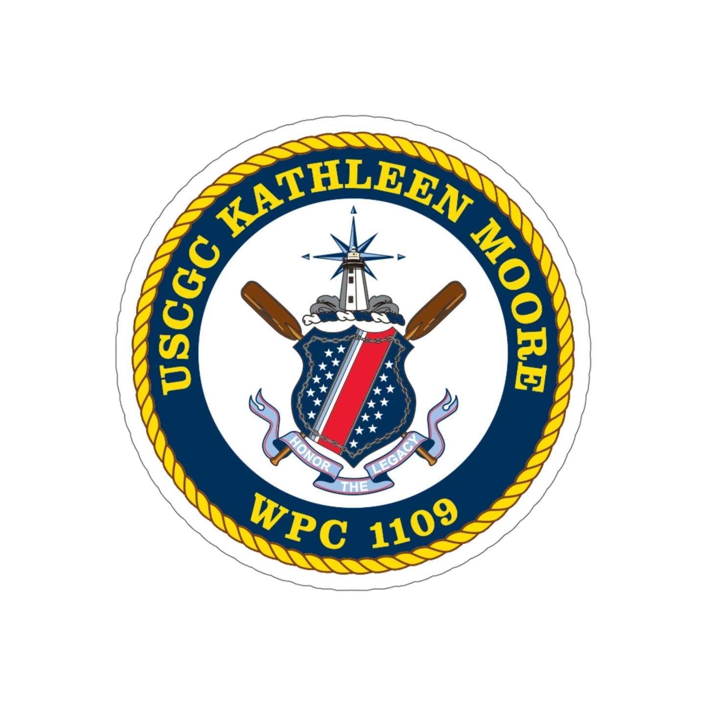 USCGC Kathleen Moore (U.S. Coast Guard) STICKER Vinyl Die-Cut Decal-5 Inch-The Sticker Space