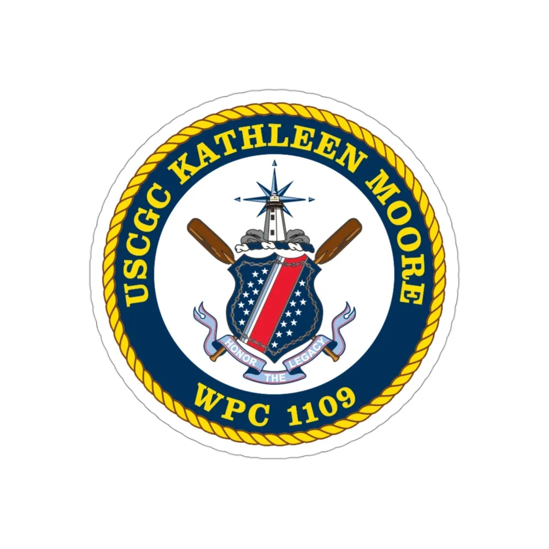 USCGC Kathleen Moore (U.S. Coast Guard) STICKER Vinyl Die-Cut Decal 3 Inch - The Sticker Space