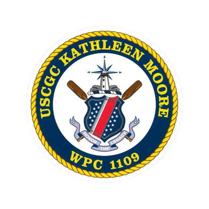 USCGC Kathleen Moore (U.S. Coast Guard) STICKER Vinyl Kiss-Cut Decal 2 Inch White - The Sticker Space
