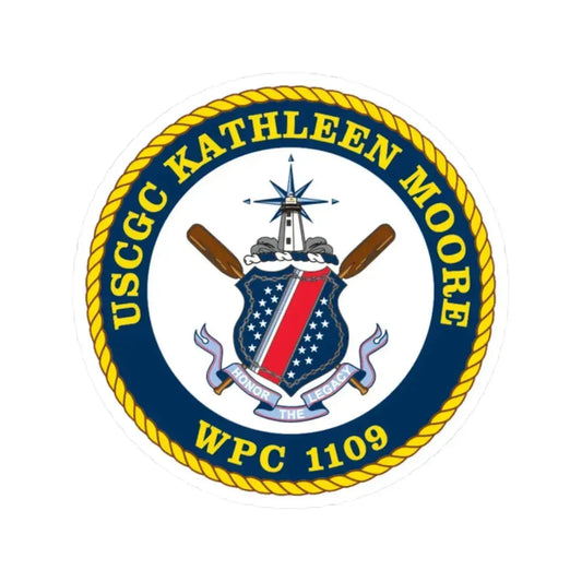 USCGC Kathleen Moore (U.S. Coast Guard) STICKER Vinyl Kiss-Cut Decal 2 Inch White - The Sticker Space