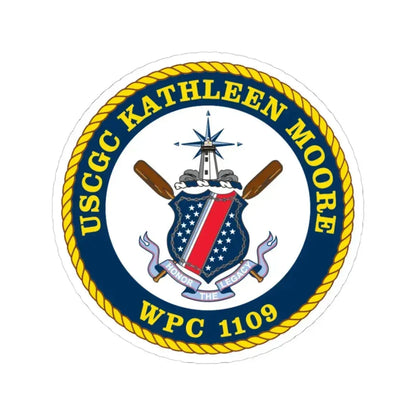 USCGC Kathleen Moore (U.S. Coast Guard) STICKER Vinyl Kiss-Cut Decal 4 Inch White - The Sticker Space