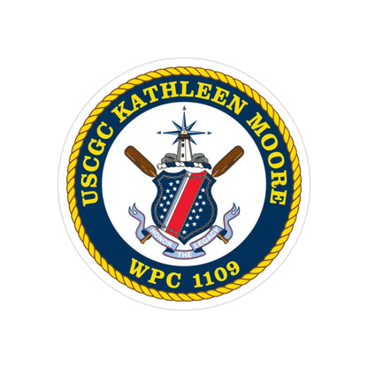 USCGC Kathleen Moore (U.S. Coast Guard) Transparent STICKER Die-Cut Vinyl Decal 2 Inch - The Sticker Space