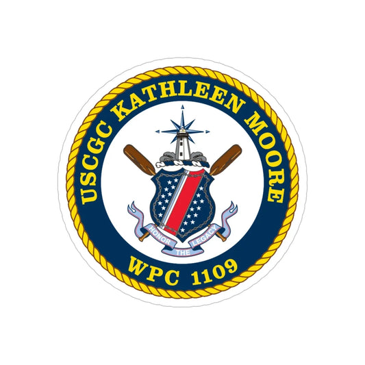 USCGC Kathleen Moore (U.S. Coast Guard) Transparent STICKER Die-Cut Vinyl Decal 6 Inch - The Sticker Space
