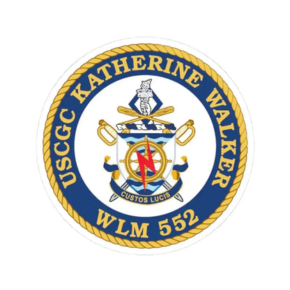 USCGC Kathrine Walker WLM 552 (U.S. Coast Guard) STICKER Vinyl Kiss-Cut Decal 3 Inch White - The Sticker Space