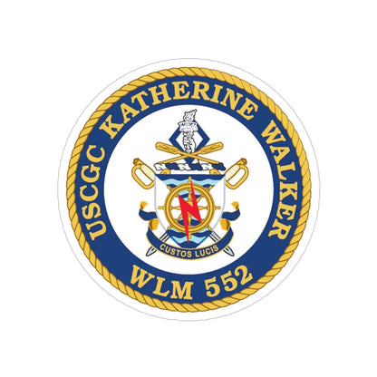 USCGC Kathrine Walker WLM 552 (U.S. Coast Guard) Transparent STICKER Die-Cut Vinyl Decal 5 Inch - The Sticker Space