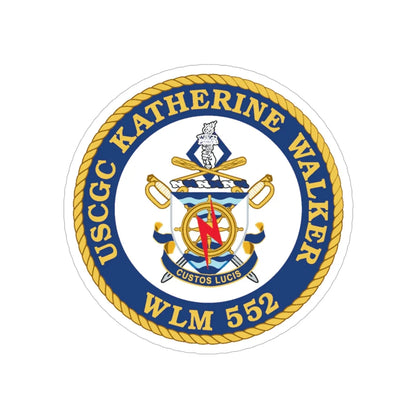 USCGC Kathrine Walker WLM 552 (U.S. Coast Guard) Transparent STICKER Die-Cut Vinyl Decal 6 Inch - The Sticker Space
